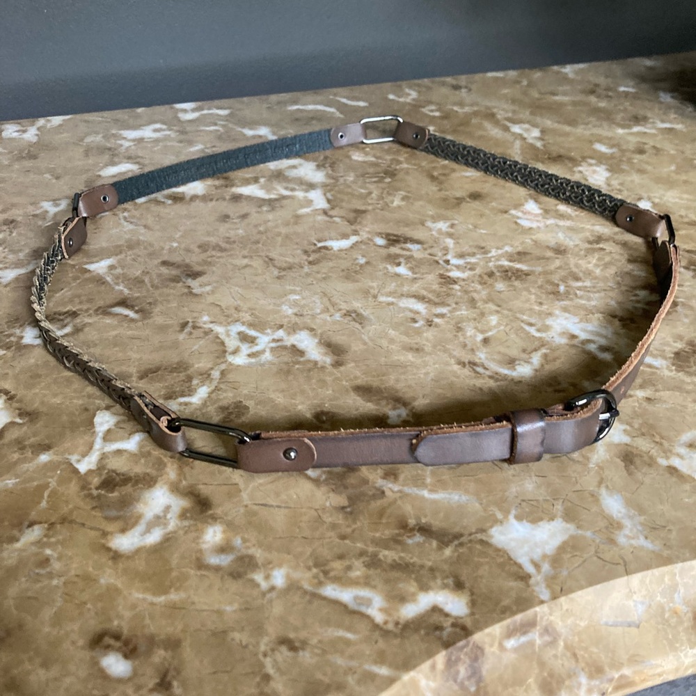 Never worn leather Linea Pelle belt